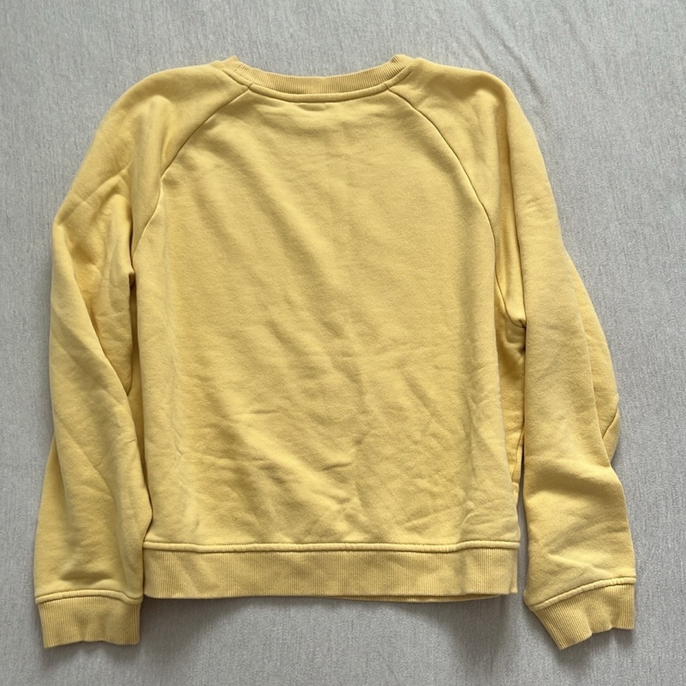 NWOT Wesley Yellow Crewneck, Relaxed Fit  Sweatshirt size L - Picture 6 of 8